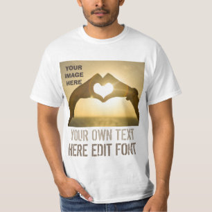 Camiseta texto personalizado foto de encargo