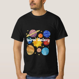 Camiseta texto personalizado Galaxia espiral l Gráfico colo