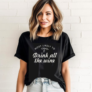 Camiseta Texto personalizado más probable a Mistletoe dive