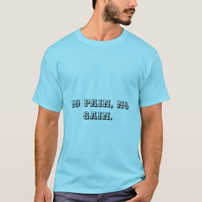 Camiseta Texto personalizado | Motivación de GYM | Y Marrón (Anverso)