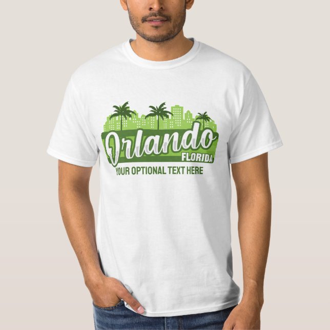 Camiseta Texto personalizado Orlando Florida (Anverso)