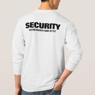 Camiseta Texto personalizado para hombre de seguridad tripu