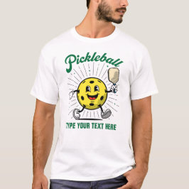 Camiseta TEXTO personalizado PICKLEBALL MASCOT de Picklebal