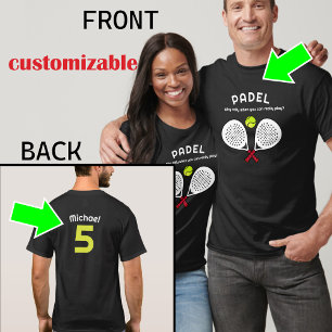 Camiseta texto personalizado, Real Padel Player Tee