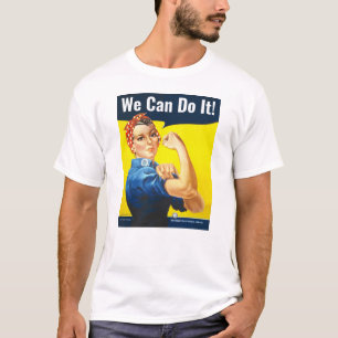 Camiseta Texto personalizado, Rosie the Riveter "¡Podemos h