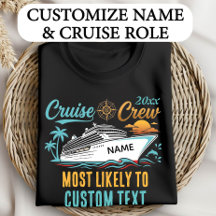 Texto Personalizado Tripulación de Crucero Más Pro