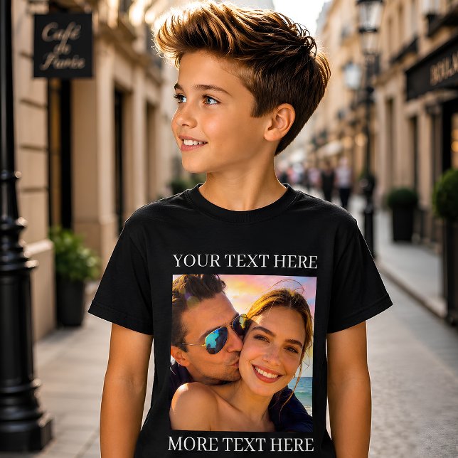 Camiseta Texto personalizado y foto (Subido por el creador)