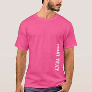 Camiseta Texto perturbado Elegante Wow Plantilla de hombres