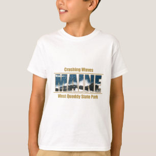 Camiseta Texto principal de imagen: caída de ondas