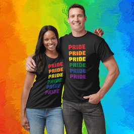 Camiseta Texto repetido del Personalizable del Orgullo Gay 
