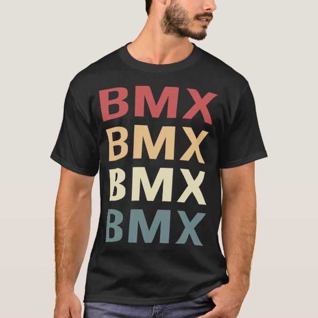 Camiseta Texto Retro BMX (Anverso)