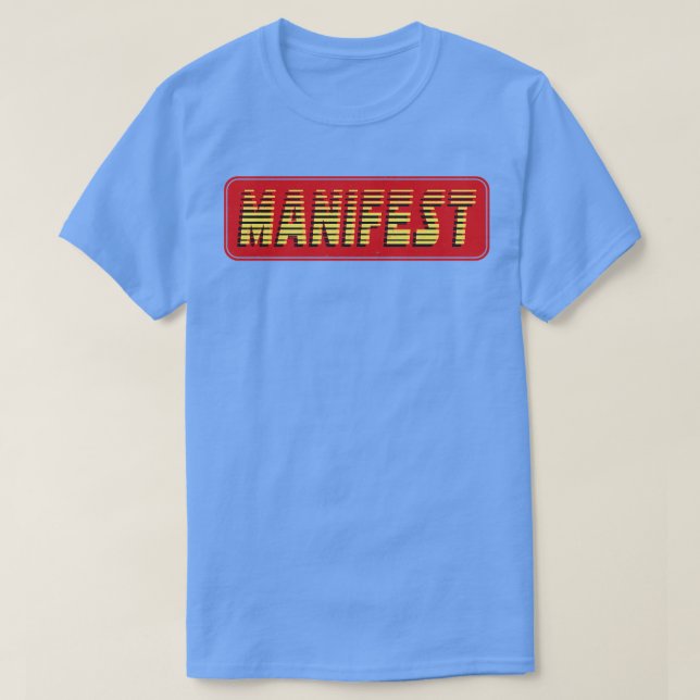 Camiseta Texto retro de cosecha de tinta de manifiesto (Diseño del anverso)
