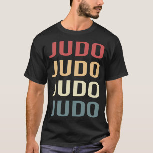 Camiseta Texto Retro de Judo
