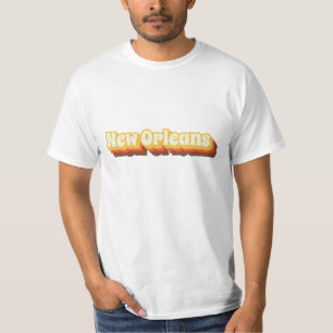 Camiseta Texto retro de Nueva Orleans