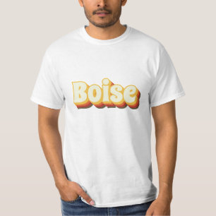 Camiseta Texto retro vintage de Boise