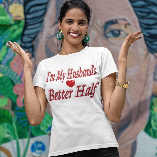 Camiseta Texto rojo de la cita graciosa del marido (Subido por el creador)