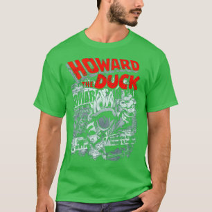 Camiseta Texto rojo Howard arte el regalo del pato para los
