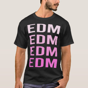 Camiseta Texto rosa EDM