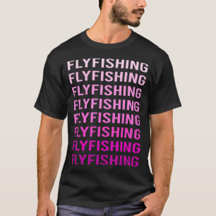 Camiseta Texto Rosa Pesca con Mosca