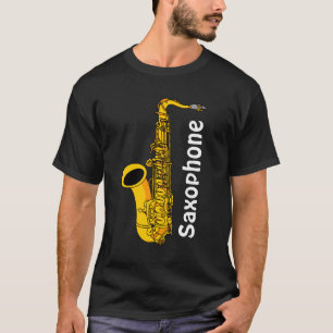 Camiseta Texto saxofónico
