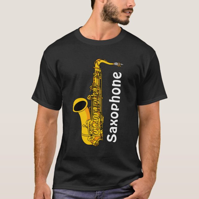 Camiseta Texto saxofónico (Anverso)