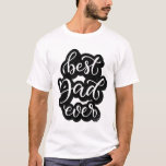 Camiseta Texto simple mejor papá jamás regalos únicos para<br><div class="desc">Texto simple Mejor Papá Regalos Únicos para Padre Cute y un regalo único para papá! Úsalo para el día del padre o el cumpleaños de papá...  ¡O cualquier día! ¡Regale a tu padre un diseño genial!</div>