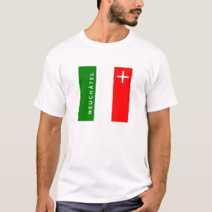 Camiseta Texto suizo de la bandera de Suiza de la provincia