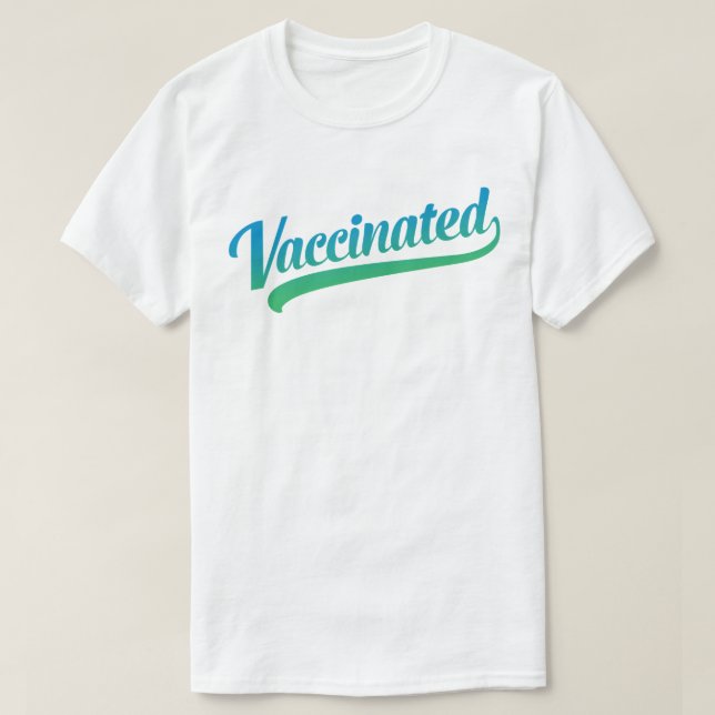 Camiseta Texto vacunado (Diseño del anverso)