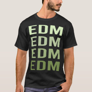Camiseta Texto verde EDM