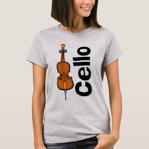 Camiseta Texto vertical de Cello