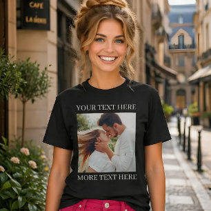Camiseta Texto y foto personalizados