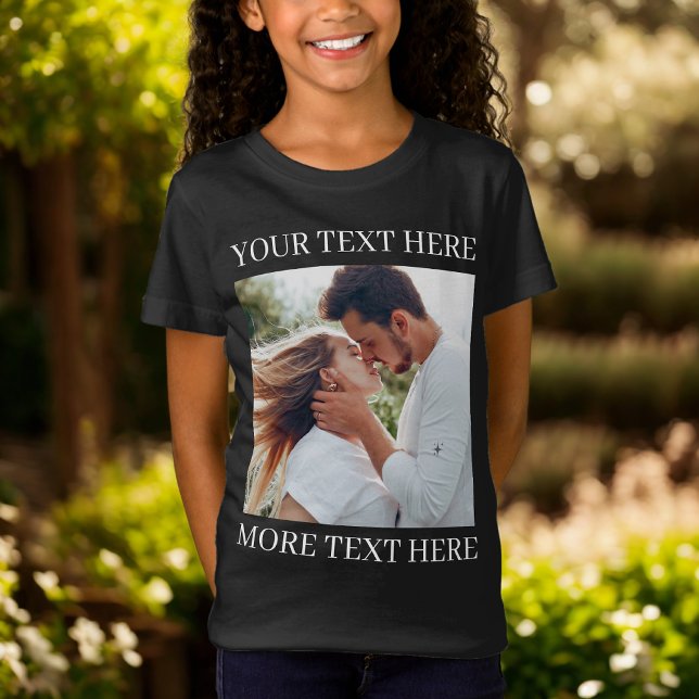 Camiseta Texto y foto personalizados (Subido por el creador)