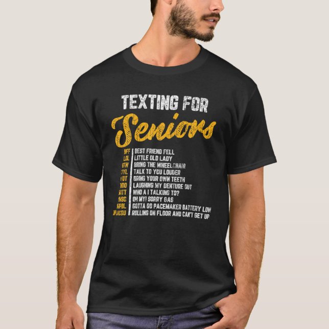 Camiseta Textos Para Los Mayores Graciosa Eldera 70º Cumple (Anverso)