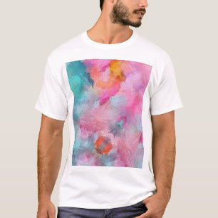 Camiseta Textura artística: Papel tapiz abstracto colorido