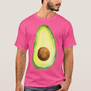 Camiseta Textura de aguacate acuarela