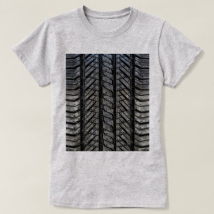 Camiseta Textura de automoción estilo neumático de caucho