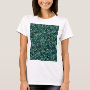 Camiseta Textura de costra mosaico oceánico patrón abstract
