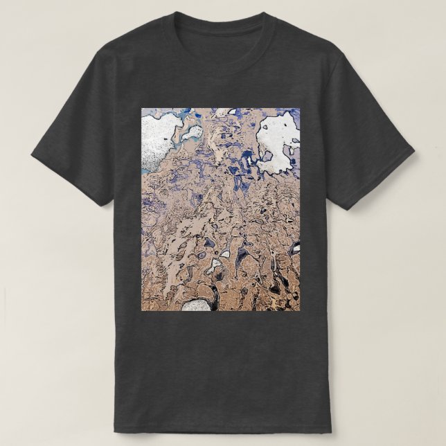 Camiseta Textura de estilo geológico 4 (Diseño del anverso)
