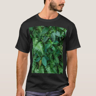 Camiseta Textura de follaje de hierba helecho verde