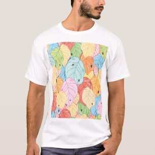 Camiseta Textura de la hoja brillante: la naturaleza inspir
