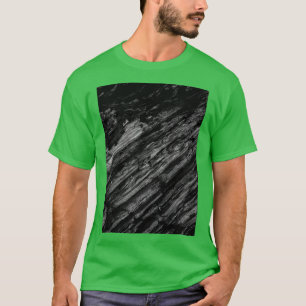 Camiseta Textura de la naturaleza obsidiana