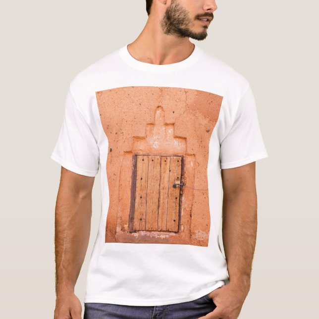 Camiseta Textura de la ventana de madera tradicional marroq (Anverso)