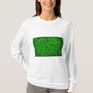Camiseta Textura de las plantas de hoja verde