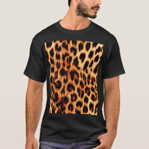 Camiseta Textura de leopardo, patrón de animales africanos