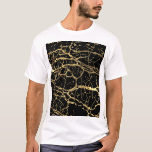 Camiseta Textura de Marcado de Oro: Elemento de diseño de l