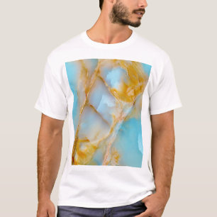 Camiseta Textura de mármol, interior de ónice colorido.