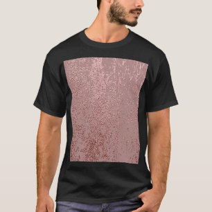Camiseta Textura de oro metálico, cuarzo rosa.