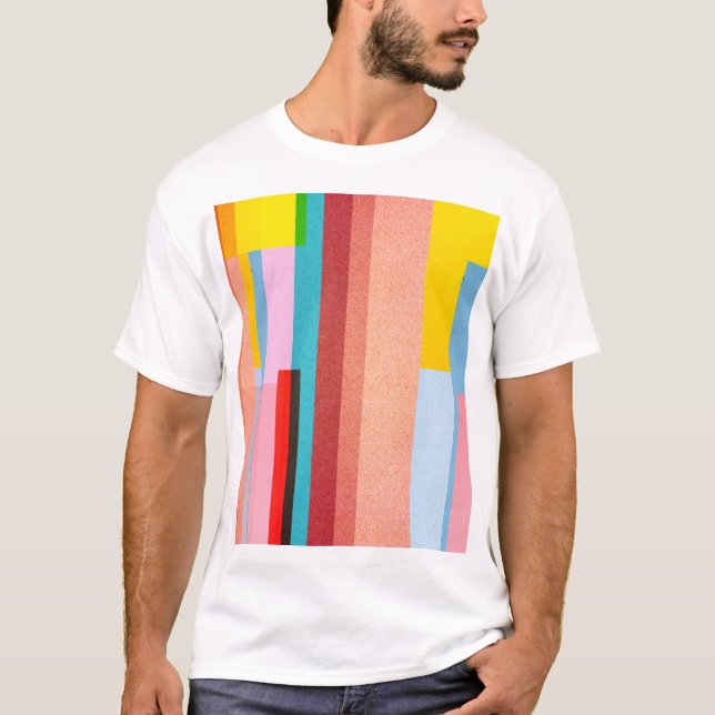 Camiseta Textura de papel colorida: diseño de fondo (Anverso)