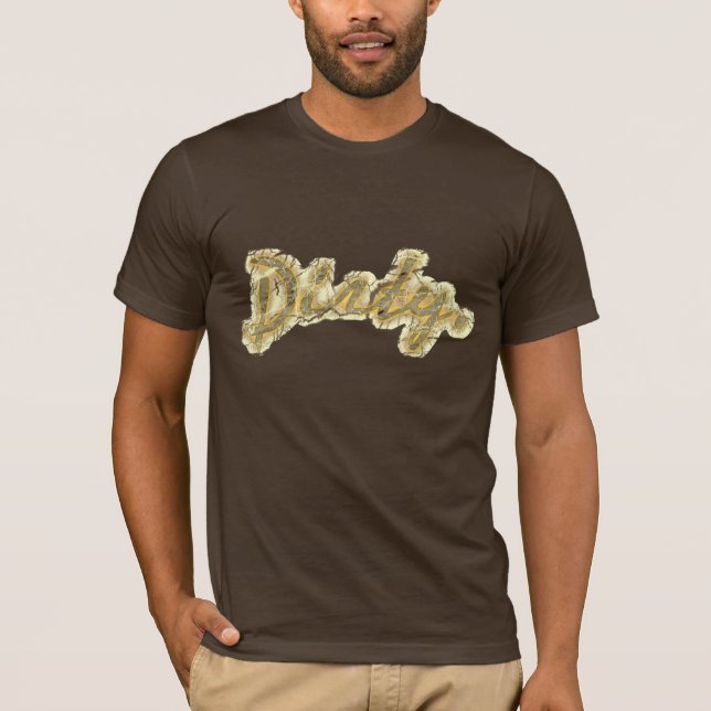Camiseta Textura de salpicaduras de barro marrón terroso re (Anverso)