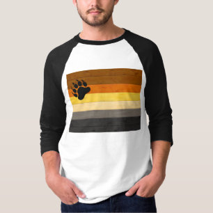 Camiseta textura de suelo de madera de la bandera del orgul